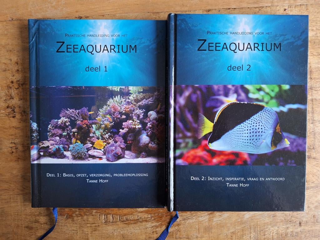 Zeeaquarium boeken deel 1 en 2 - Tanne Hoff, Boeken, Ophalen of Verzenden, Zo goed als nieuw, Overige onderwerpen, Tanne Hoff