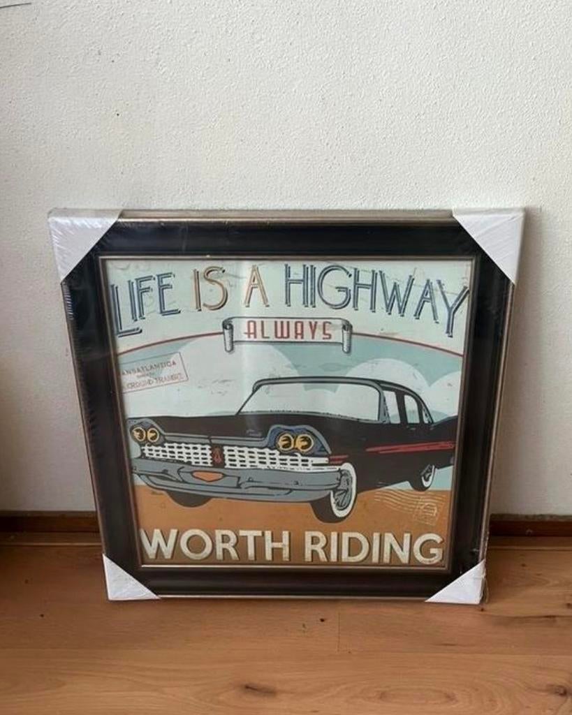 Nieuw schilderij oldtimer, Ophalen of Verzenden, Nieuw, Schilderij, Minder dan 50 cm