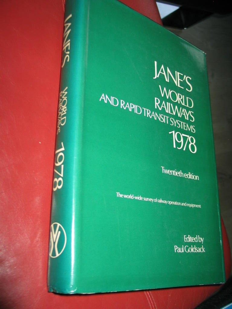 Jane's world railway en rapid transit systems 1978 editie 20, Ophalen, Zo goed als nieuw, Trein, Boek of Tijdschrift