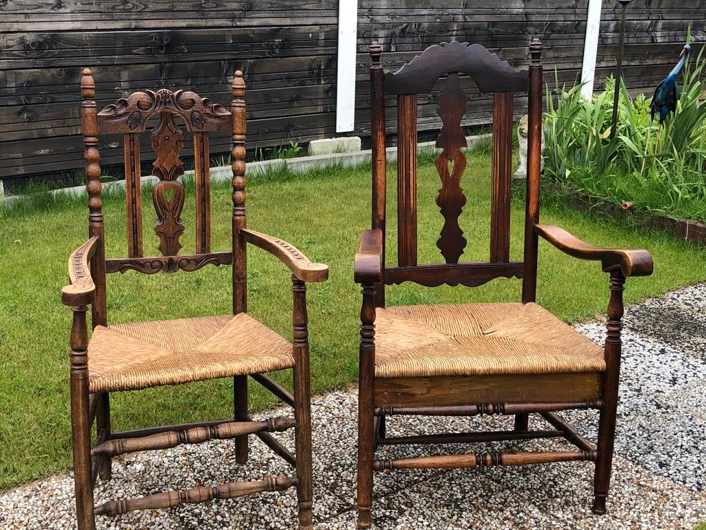 STOELEN MET BIEZEN, Ophalen of Verzenden