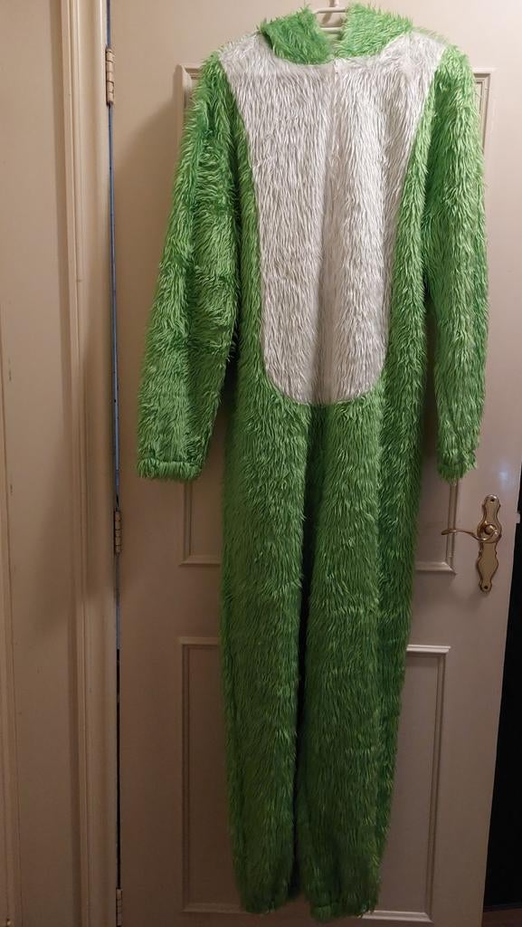 Groen monster Onesie maat 54, Ophalen, Zo goed als nieuw, Maat 46/48 (XL) of groter, Carnaval