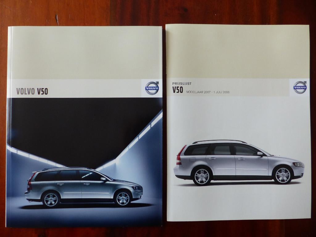 Volvo V50 brochure modeljaar 2007 met prijslijst, Boeken, Auto's | Folders en Tijdschriften, Zo goed als nieuw, Volvo, Verzenden