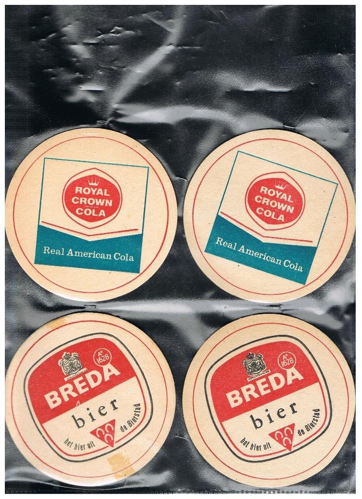 DRIE HOEFIJZERS BIERVILTJES BREDA, Verzenden, Zo goed als nieuw, Viltje(s), Overige merken