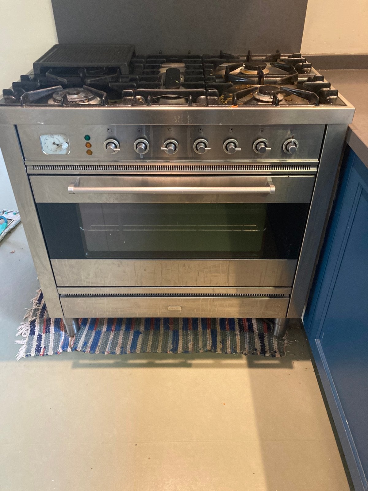 Deels defect fornuis, gratis ophalen over 2 weken, Ophalen, 60 cm of meer, Grill, Gas