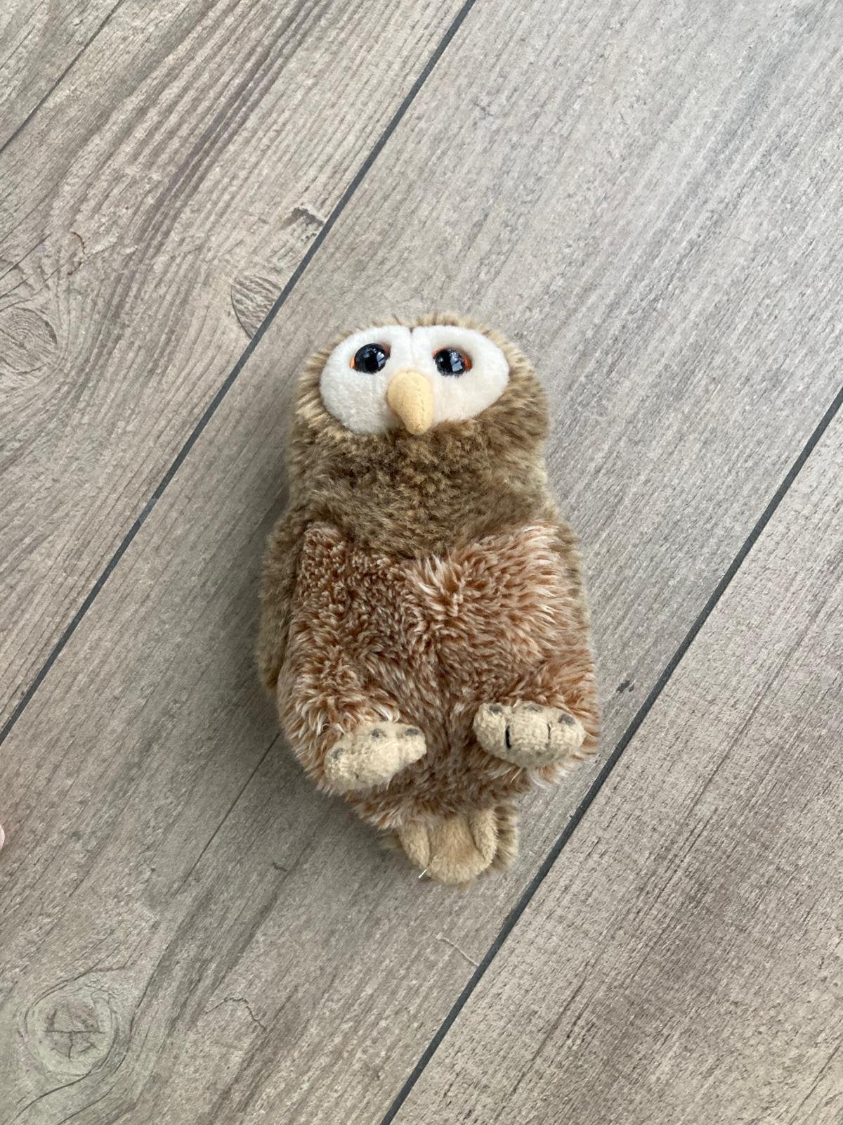 Schattige uil knuffel - Zo goed als nieuw, Overige typen, Ophalen of Verzenden, Zo goed als nieuw, Klein (minder dan 20 cm)