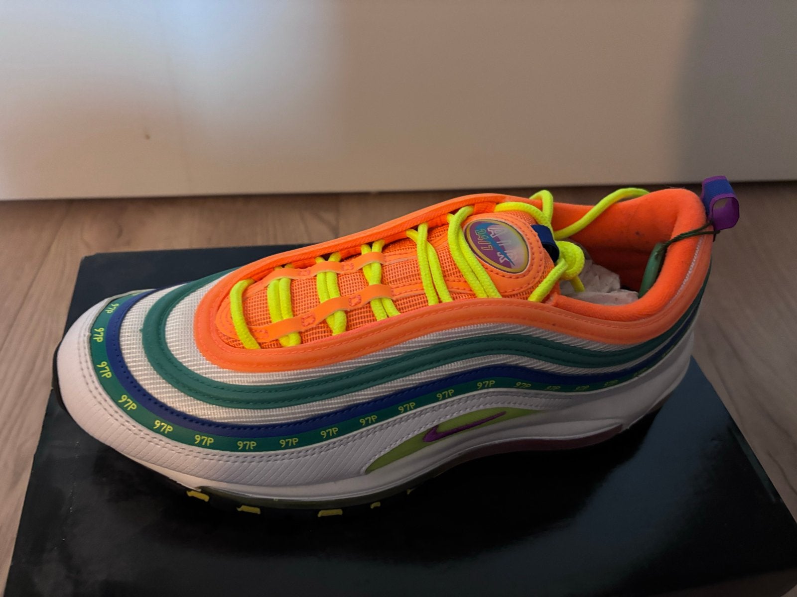 Nike Air Max 97 OA JL - Maat 43 - Nieuw met 3 veters, Ophalen, Nieuw, Overige kleuren, Sneakers of Gympen