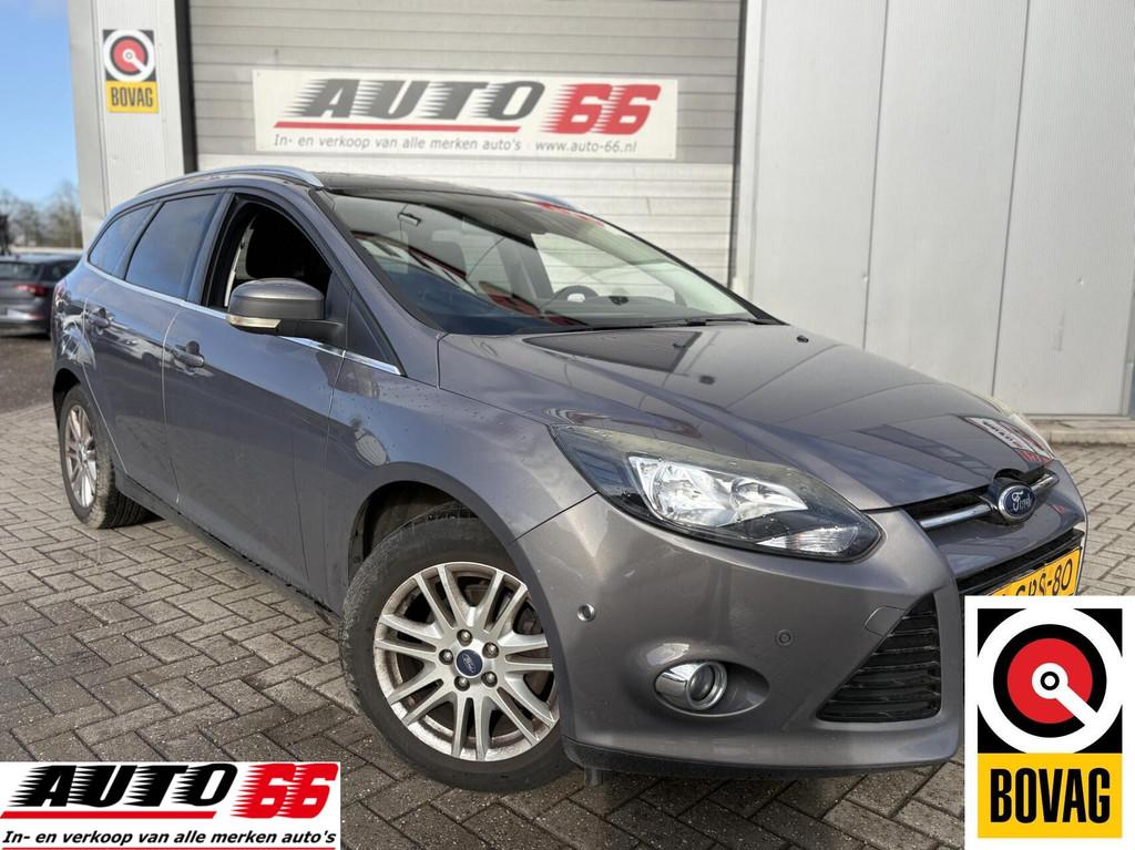 Ford Focus Wagon 1.0 EcoBoost Edition Plus, Auto's, Euro 5, Gebruikt, Zwart, Bruin