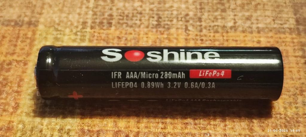 AAA / 10440 LiFePo4 3,2V 280mAh batterijen, Ophalen of Verzenden, Nieuw