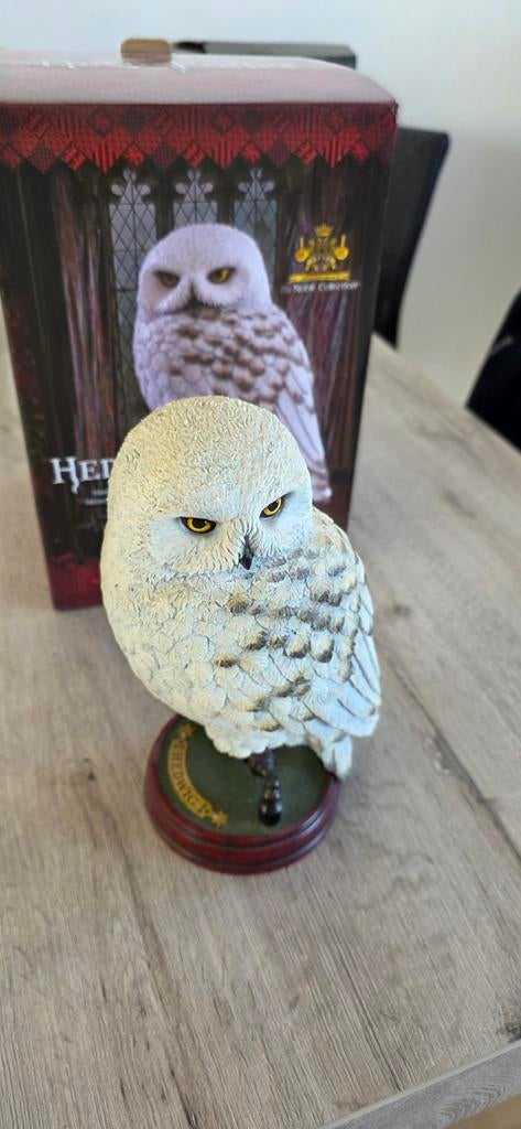 Harry Potter Noble Collection Hedwig Beeldje - Topstaat, Verzamelen, Harry Potter, Ophalen of Verzenden