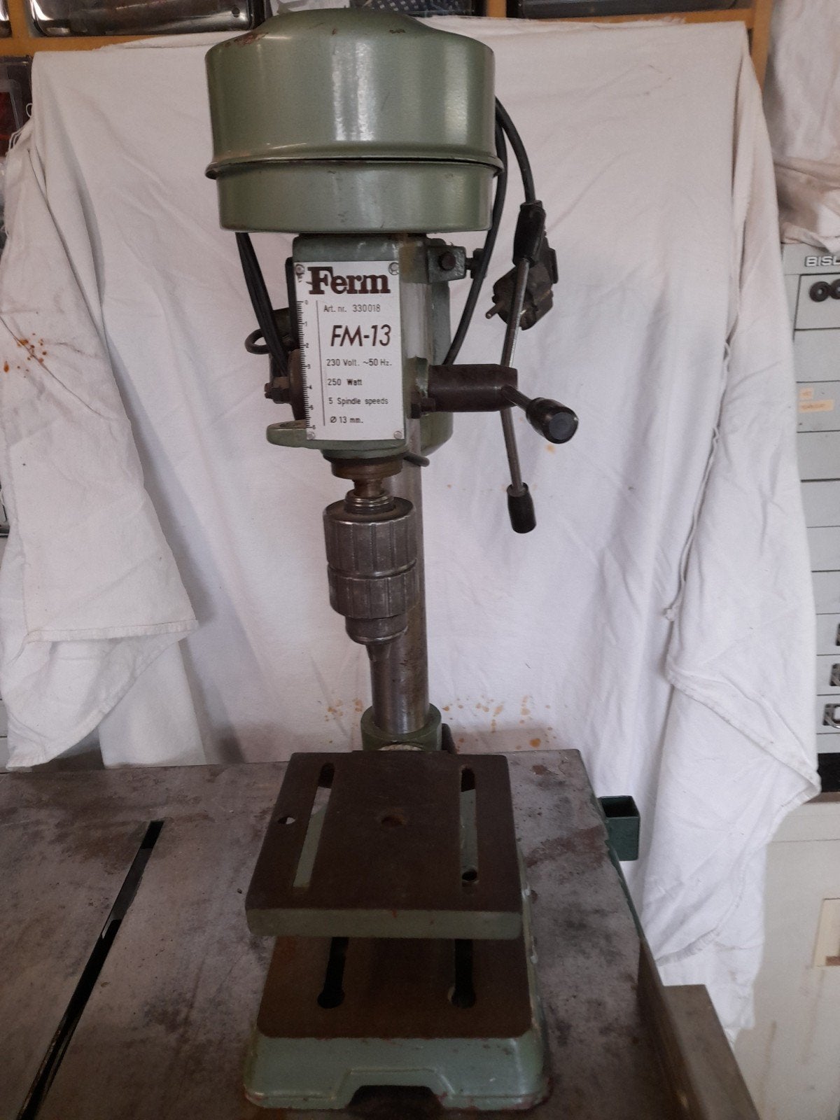 Ferm FM-13 Kolomboormachine - 250W, Ophalen, Gebruikt, Minder dan 400 watt, Kolomboormachine