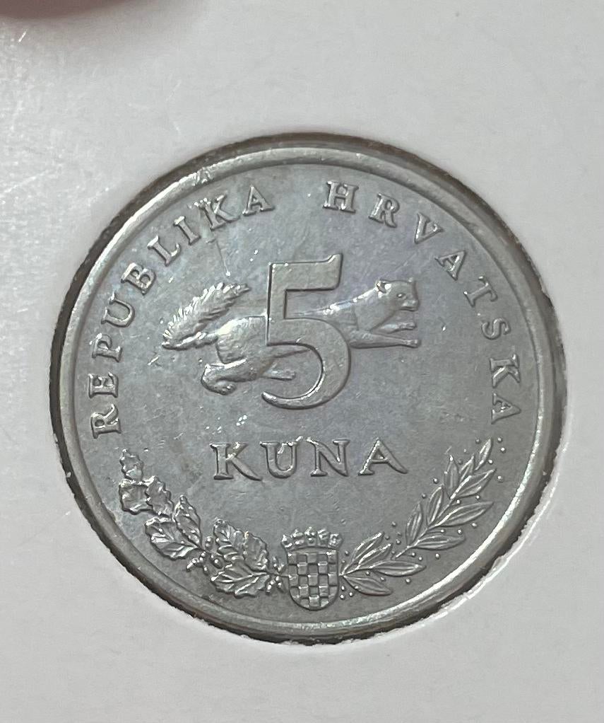 5 kuna Kroatië 1995, Ophalen of Verzenden, Overige landen