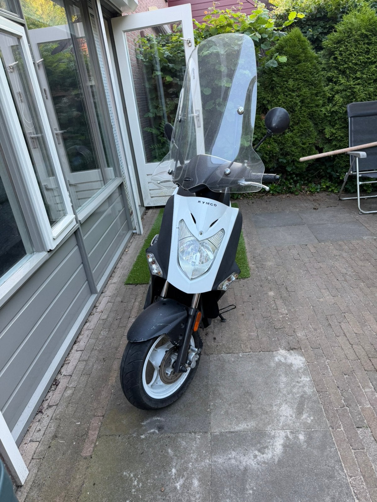 Kymco Agility 50 Wit, Fietsen en Brommers, Scooters | Kymco, Ophalen, Gebruikt, Maximaal 45 km/u, 50 cc