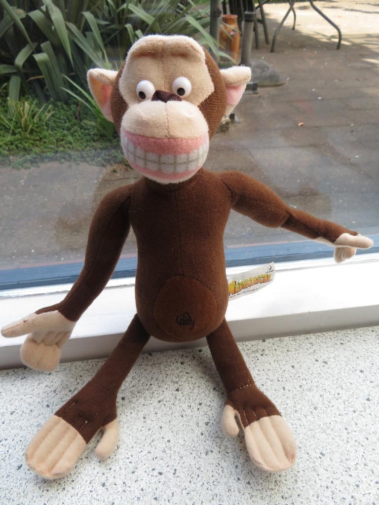 Aap van Madagascar Super de Boer zacht materiaal, Kinderen en Baby's, Speelgoed | Knuffels en Pluche, Ophalen of Verzenden, Middelgroot (20 tot 80 cm)