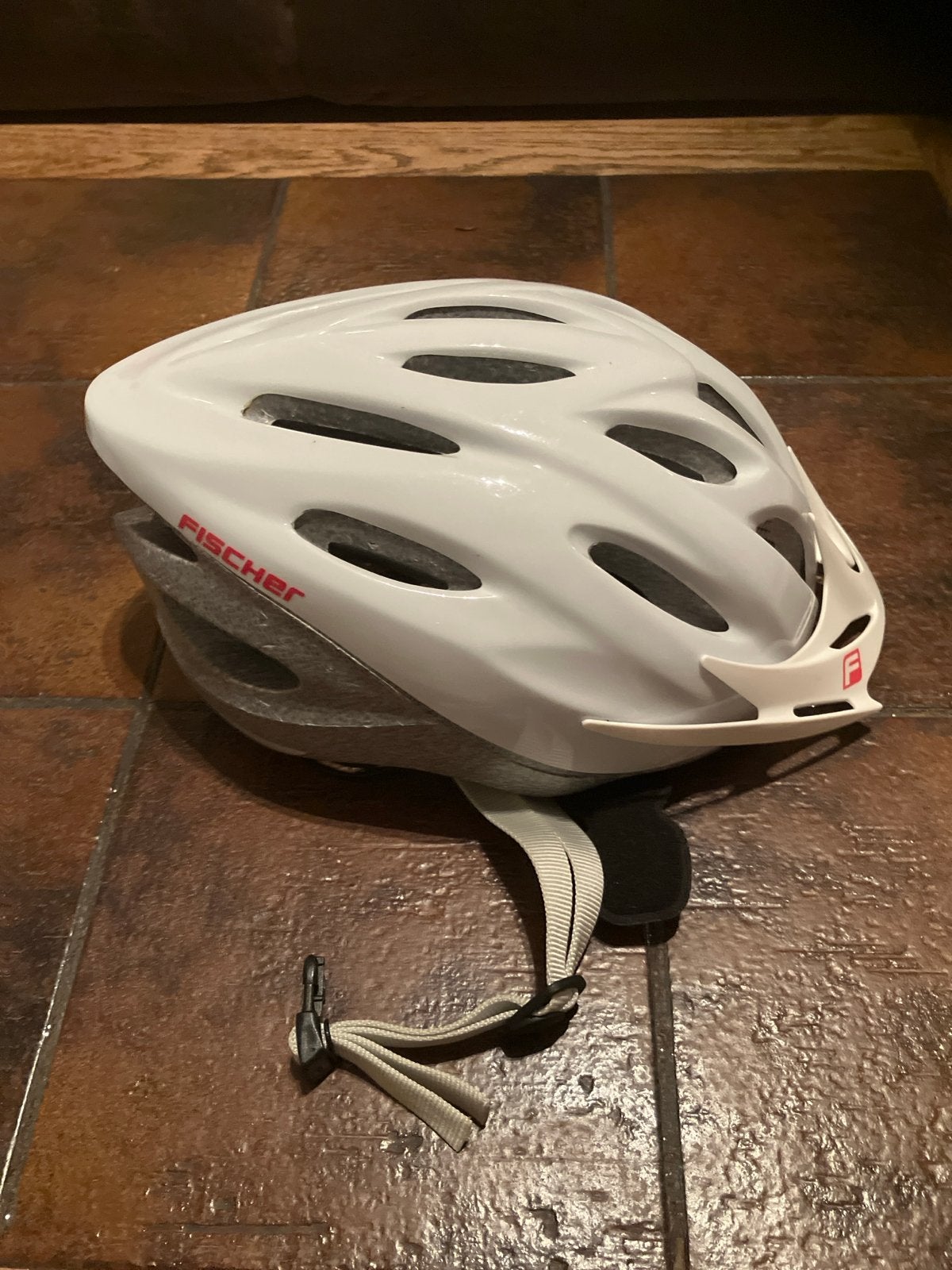 Fischer Fietshelm Wit S/M 54-59 cm, Ophalen of Verzenden, Gebruikt, Overige maten, Heer of Dame