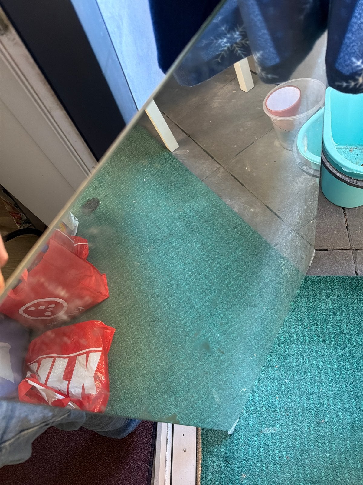 IKEA LETTAN spiegel - Zo goed als nieuw, 100 tot 150 cm, Ophalen of Verzenden, Zo goed als nieuw, Rechthoekig