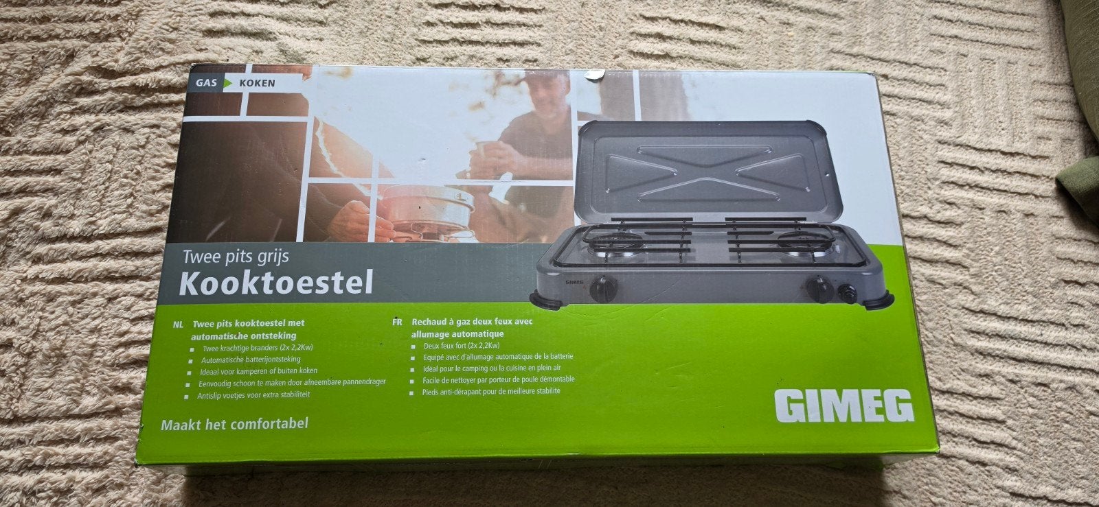 Splinternieuw Gimex camping kookstel - 2 pitten, Ophalen