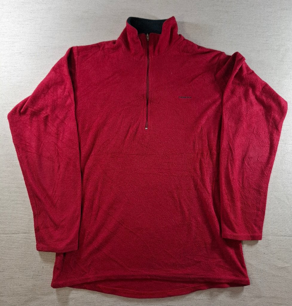 Patagonia Fleece Jas – Wijnrood, Maat Heren S, Verzenden, Zo goed als nieuw, Patagonia, Rood
