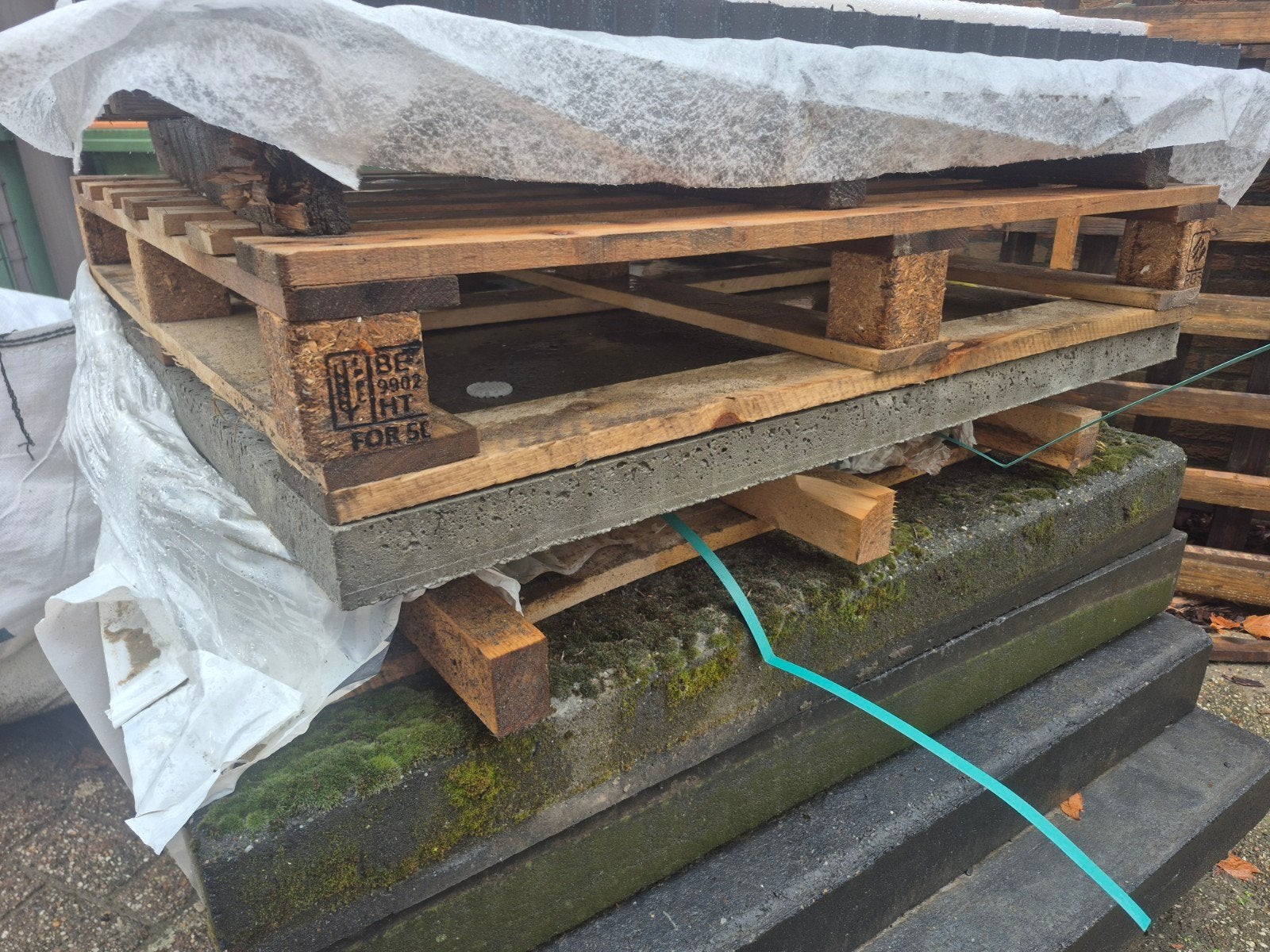 grindplaat en stapelstenen, Tuin en Terras, Ophalen, Overige materialen, Gebruikt, Grind