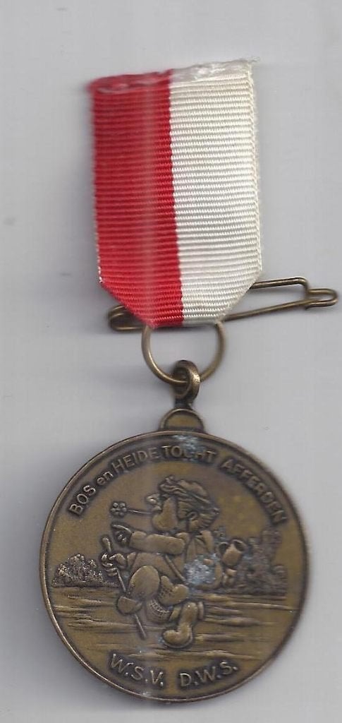 Mr90 medaille afferden bos en heide tocht, Postzegels en Munten, Penningen en Medailles, Ophalen of Verzenden, Overige materialen