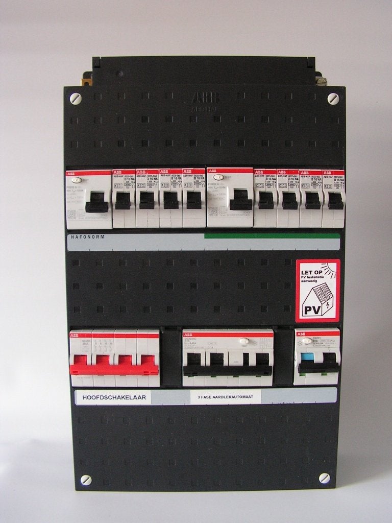 NIEUWE ABB busboard 3-fase 8 groepenkast + 3~ alamat + 1~ PV, Doe-het-zelf en Verbouw, Elektra en Kabels, Ophalen of Verzenden