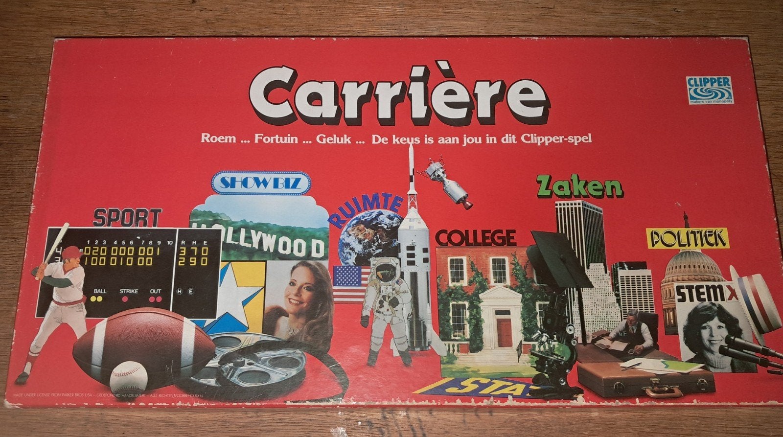 Carrière Bordspel - Klassiek Gezinsspel, Drie of vier spelers, Ophalen of Verzenden, Gebruikt, Clipper