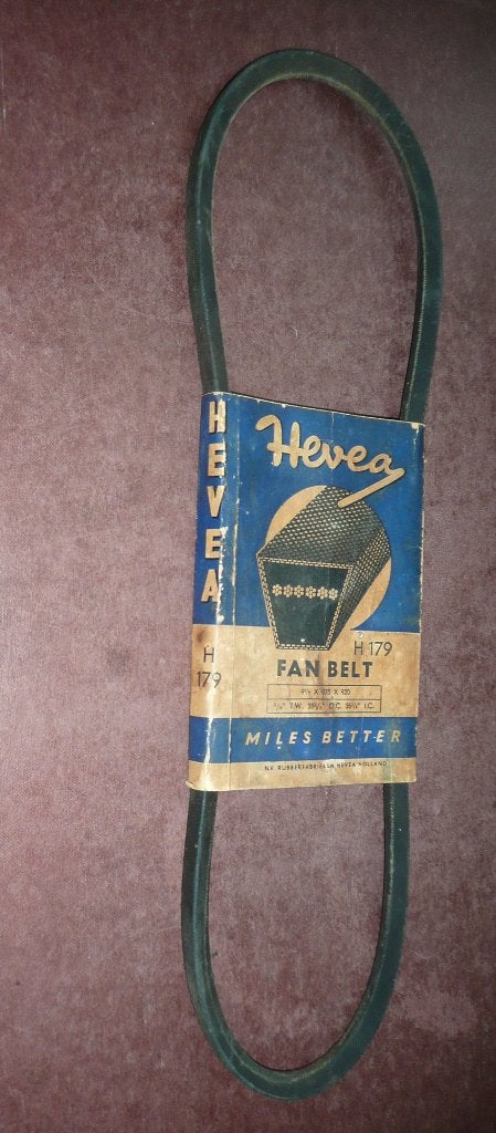 Hevea FAN BELT H179 Chrysler, Dodge en Studebaker., Ophalen of Verzenden, Nieuw, Amerikaanse onderdelen
