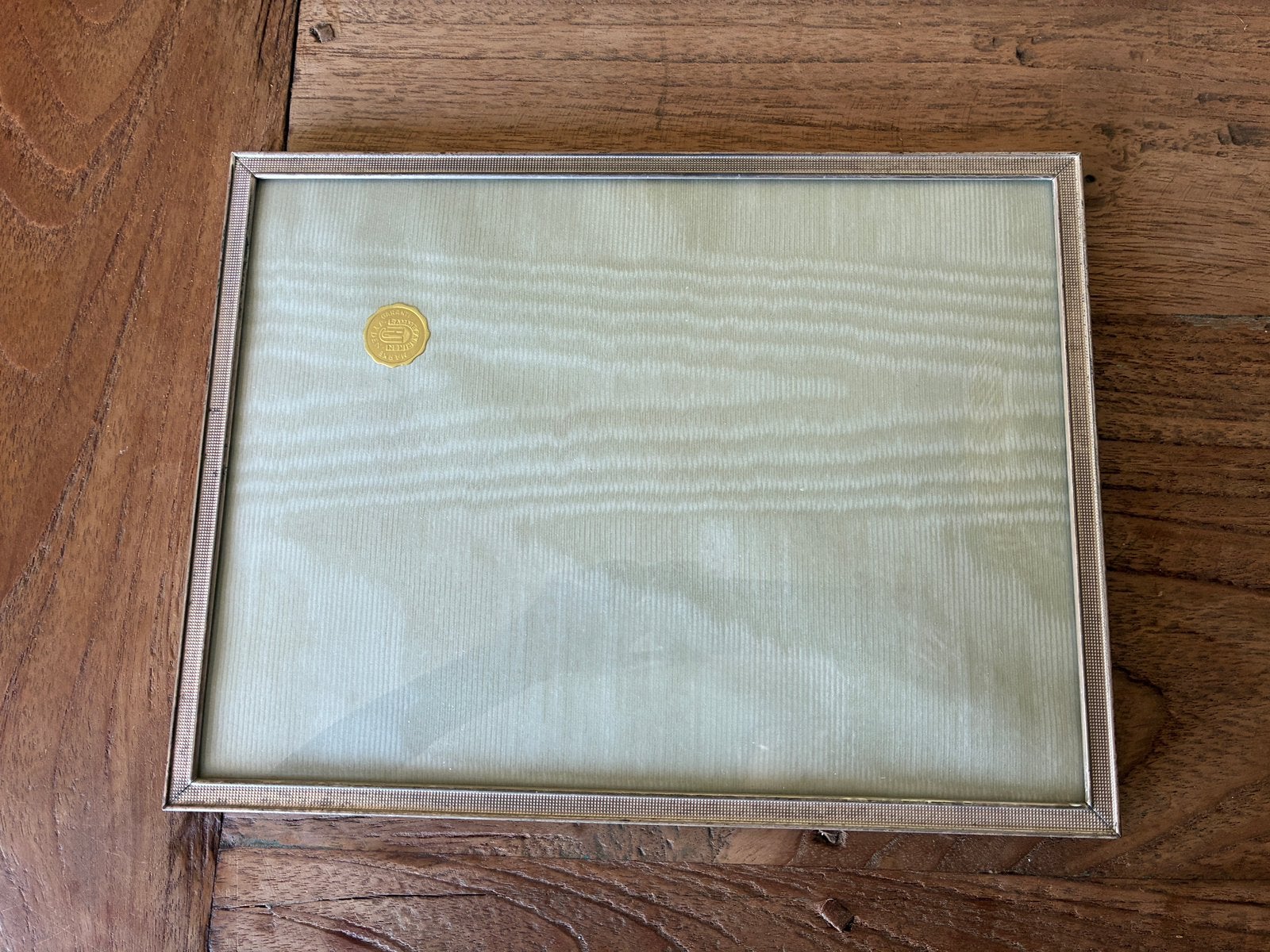 Vintage fotolijst Jyden bol glas, 18,5x24,5cm, Ophalen, Gebruikt