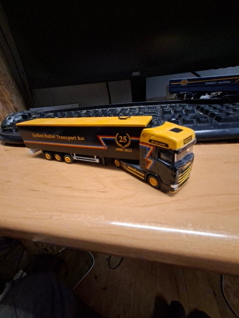 Promotoys Scania Gerben Buiter 25 jaar, Ophalen of Verzenden, Bus of Vrachtwagen, Herpa