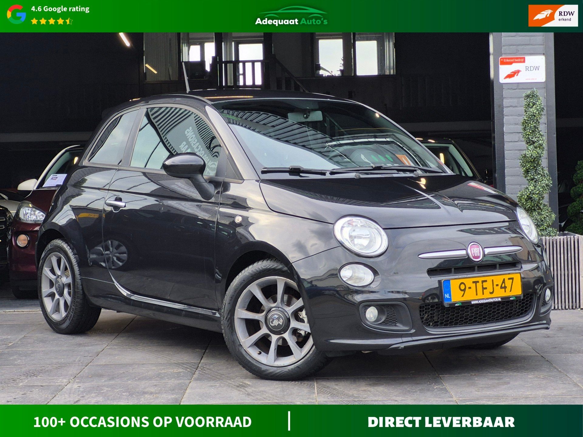 Fiat 500 0.9 TwinAir 500S|2e eig|NAP|Airco|El.Ramen|AUX|APK, Auto's, Voorwielaandrijving, 86 pk, Gebruikt, Met garantie (alle)