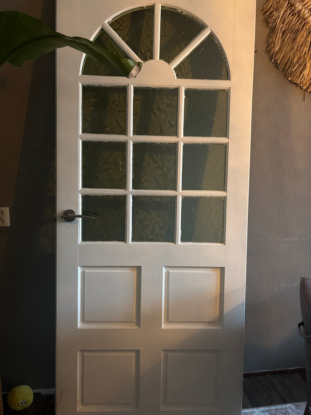 2x Binnendeur opdek met glas, 83,3x199,3 cm, Ophalen, Gebruikt, 80 tot 100 cm, Binnendeur