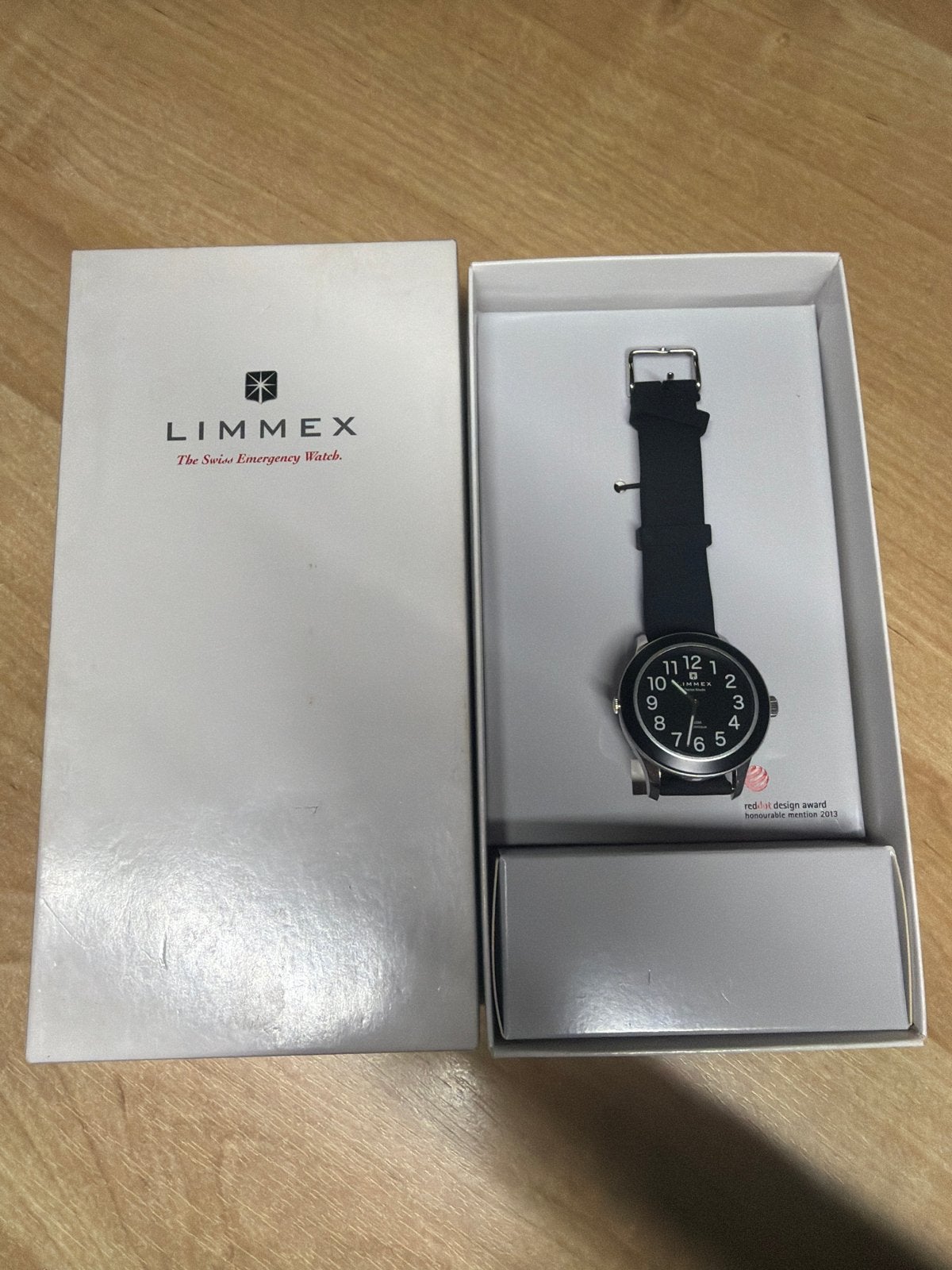 Limmex The Swiss Emergency Watch - Red Dot Design Award, Overige merken, Staal, ., Polshorloge