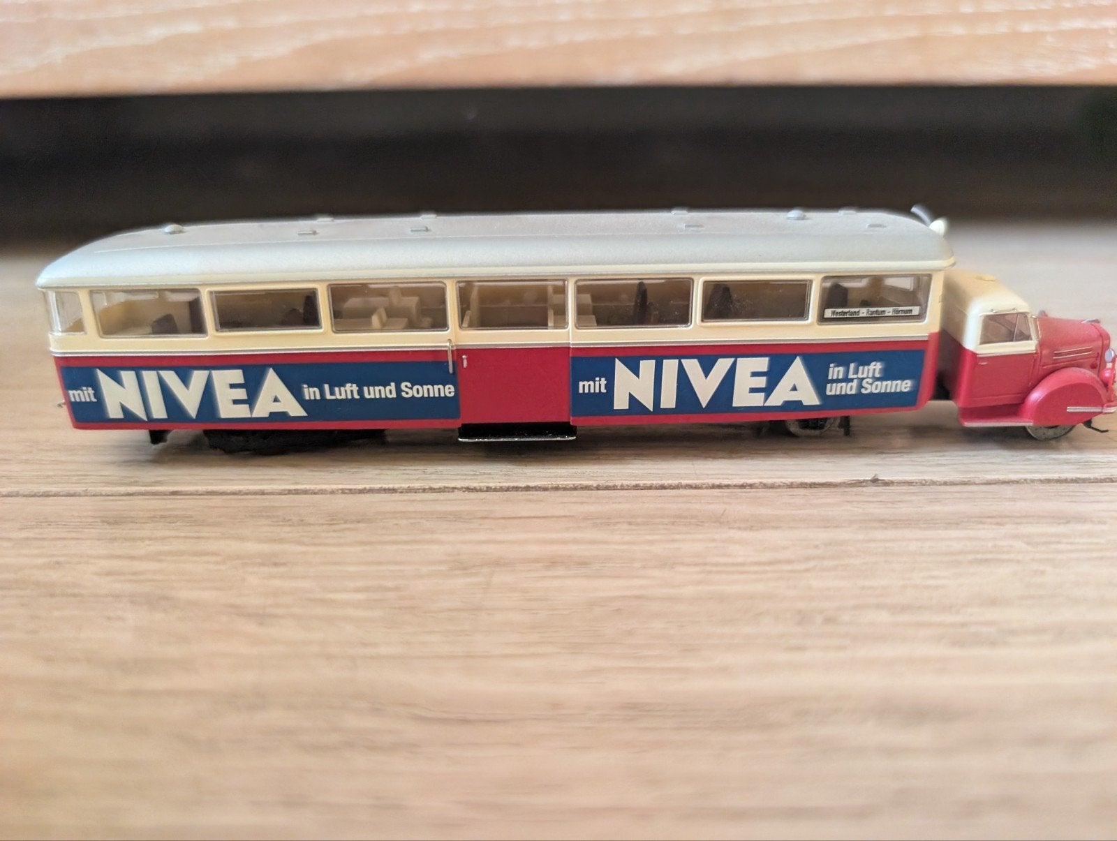 Brekina Sylter Inselbahn Schienenbus – NIVEA uitvoering (H0), Ophalen of Verzenden