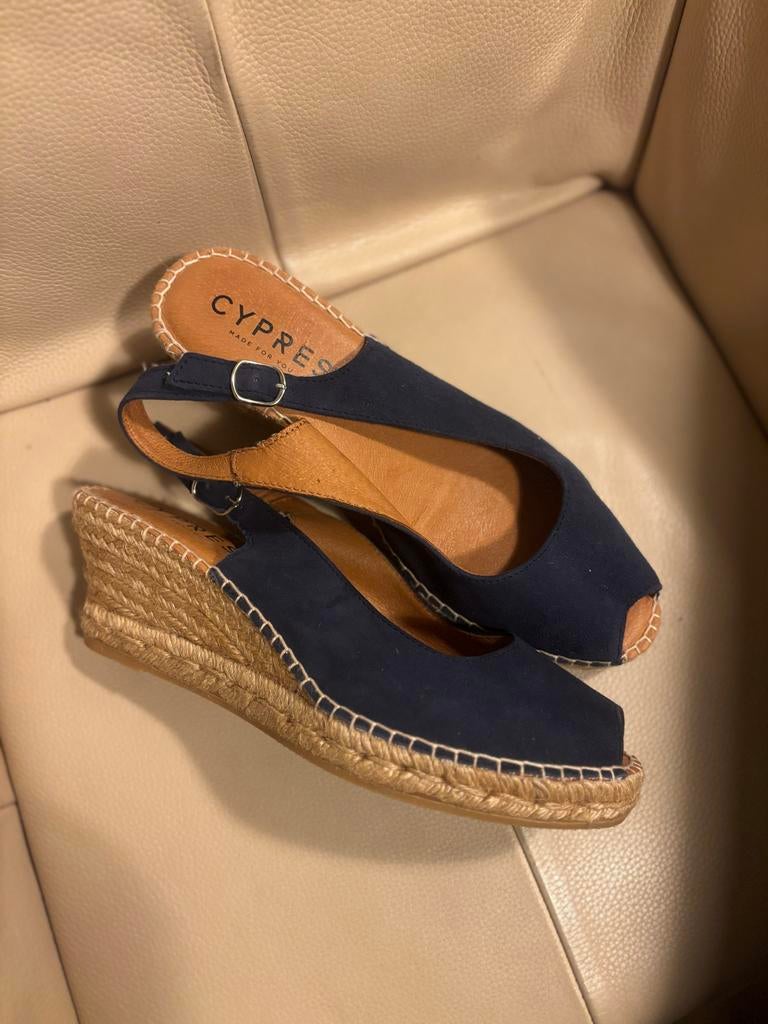 Cypres Espadrilles Maat 42 - Zomerse Schoenen, Blauw, Ophalen of Verzenden, Zo goed als nieuw, Espadrilles of Moccasins