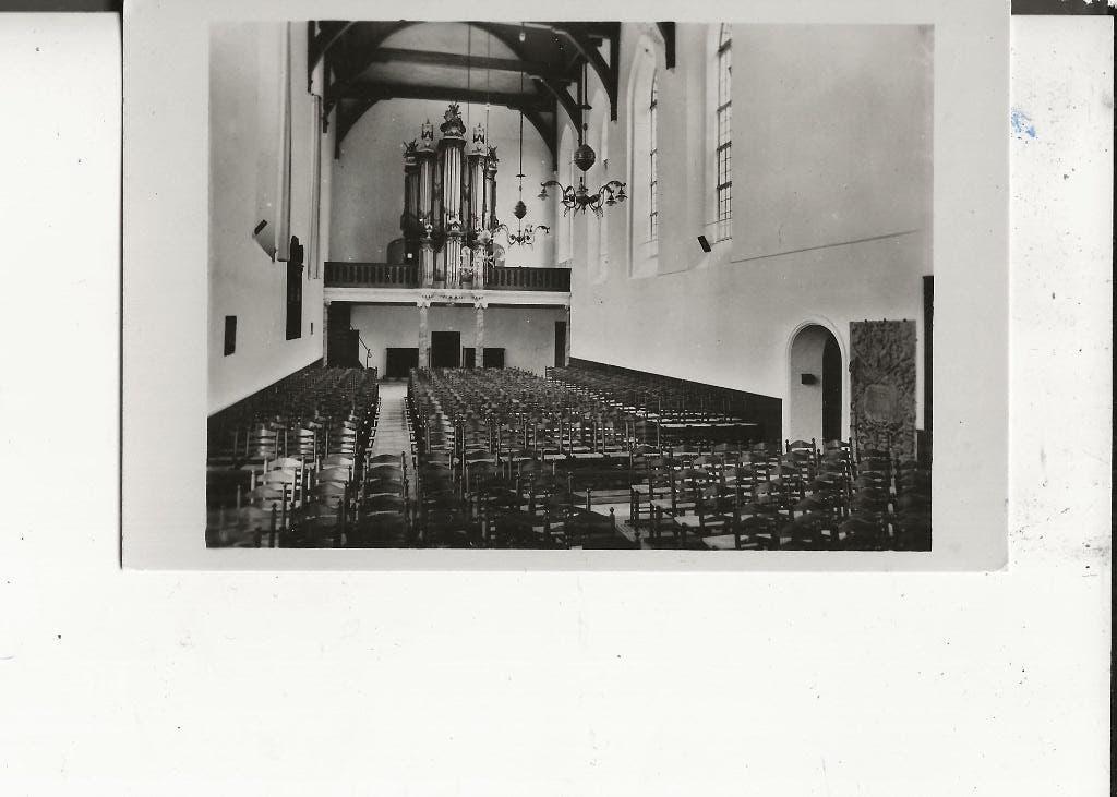 Loosduinen Hervormde Gemeente Interieur J van Noort, Ophalen of Verzenden, 1940 tot 1960, Ongelopen, Zuid-Holland