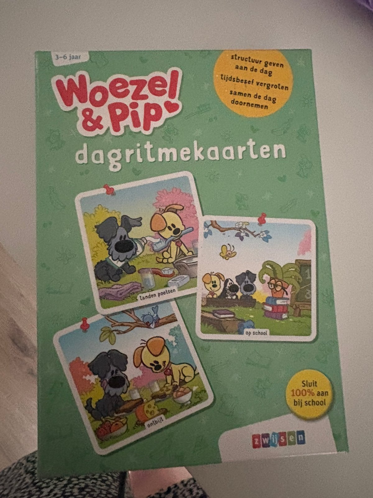 Dagritmekaartjes woezel en pip, Ophalen of Verzenden, Zo goed als nieuw
