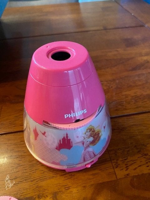 Philips nachtlampje met 3 schijfjes met plaatjes (batterij), Ophalen of Verzenden, Zo goed als nieuw