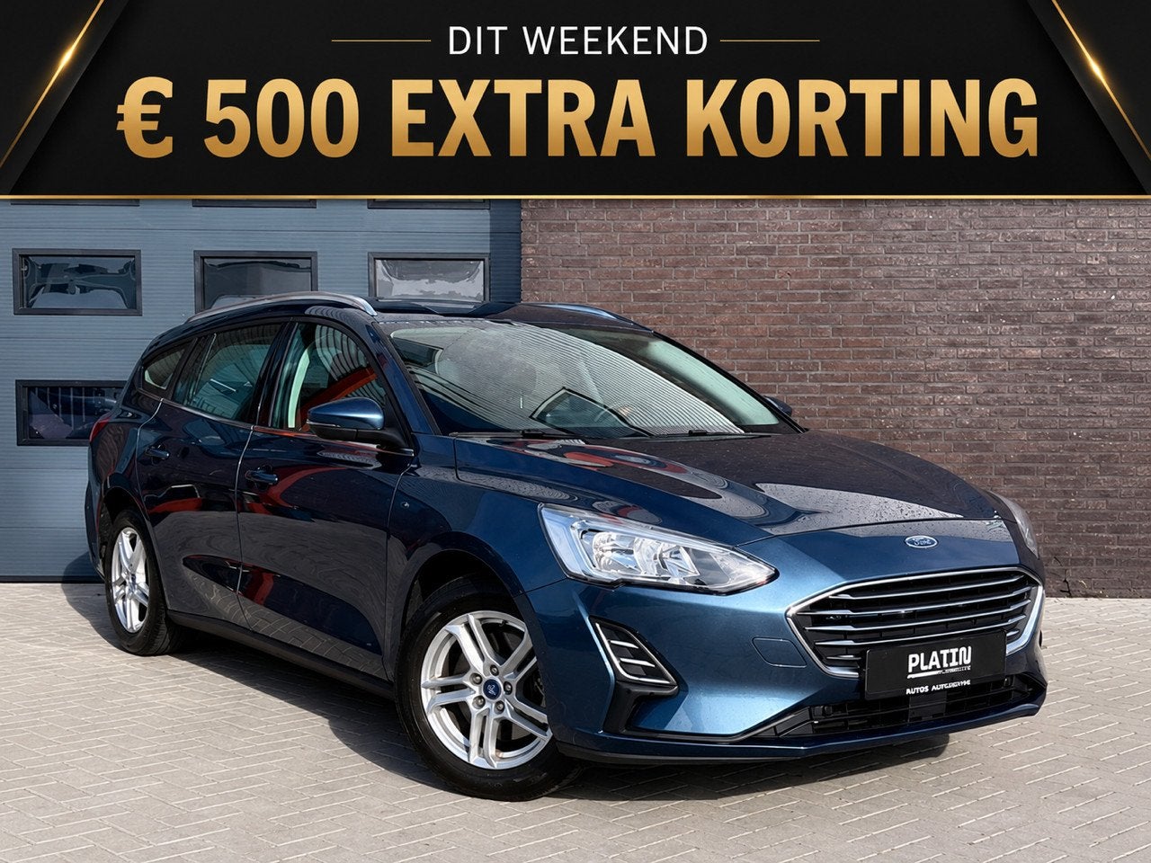 Ford Focus Wagon 1.0 EcoBoost Trend Edition Business |Camera, Auto's, Stof, Gebruikt, Blauw, 100 pk