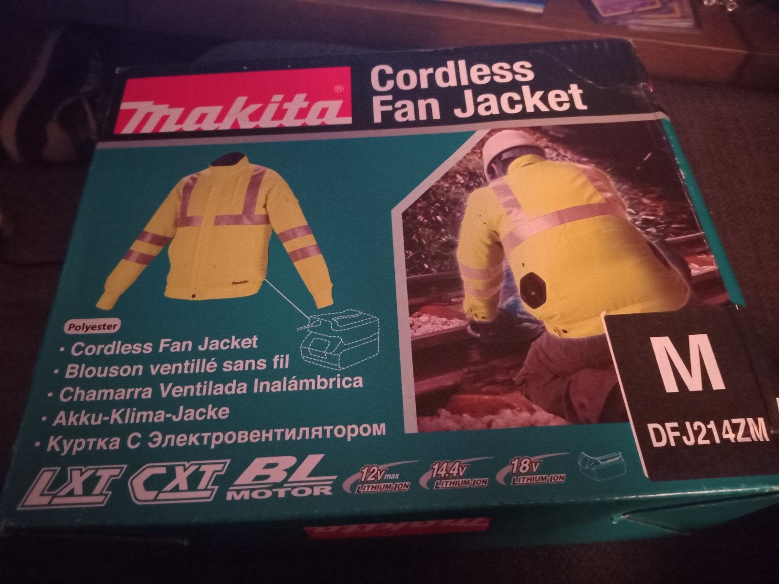 NIEUW Makita DFJ214ZM Cordless Ventilator Jas - Maat M, Heren, Nieuw, Ophalen of Verzenden, Makita
