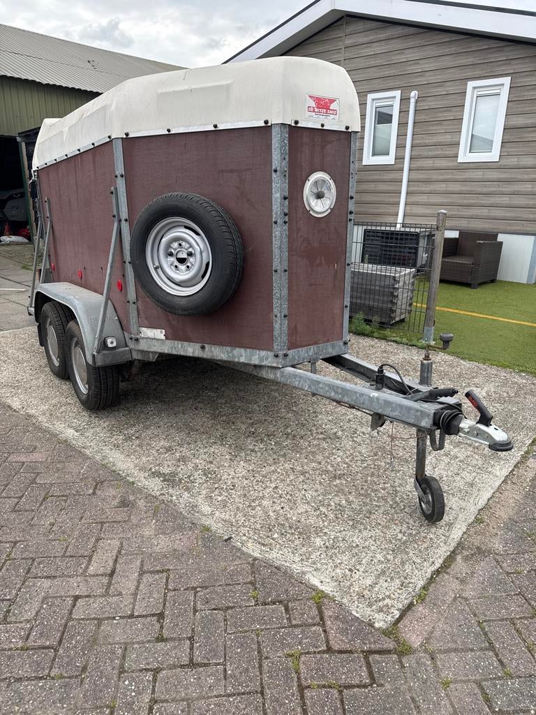 Kleine Henra pony trailer in prima staat, Ophalen of Verzenden, Zo goed als nieuw, Hout