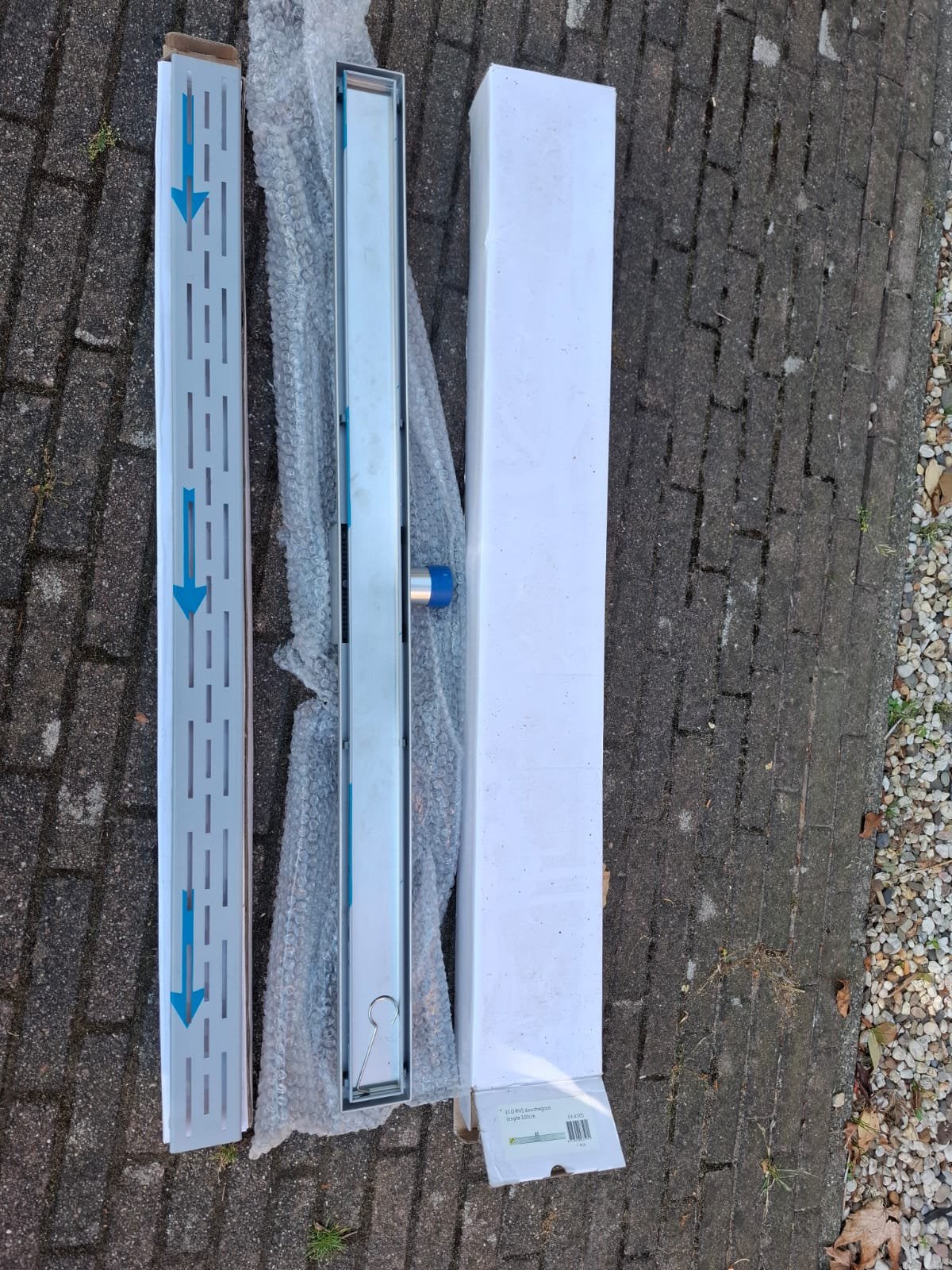 RVS douchegoot met bijbehorend tegelrooster NIEUW, Ophalen, Nieuw
