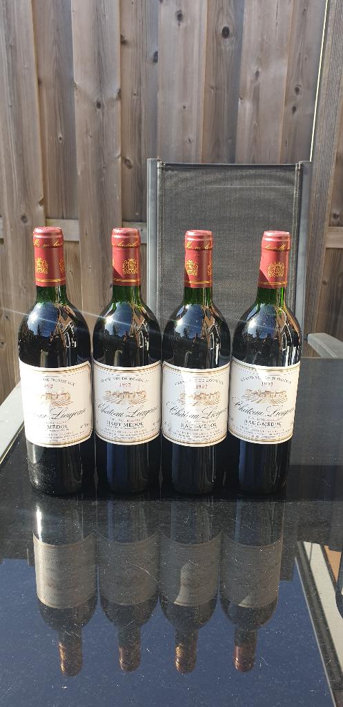 3 x Grand Vin 1992 Chateau Lieujean Haut-Medoc, Overige gebieden, Overige typen, Ophalen of Verzenden, Zo goed als nieuw