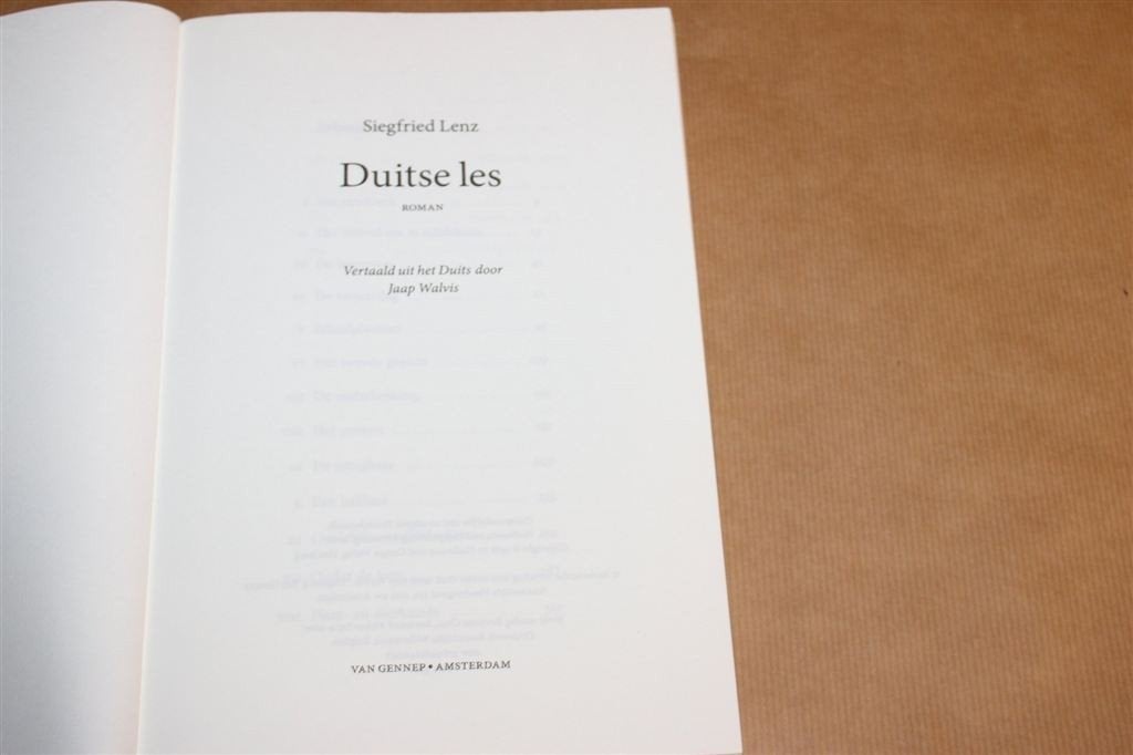 Duitse Les — Roman over Plicht en Schuld — Siegfried Lenz, Ophalen of Verzenden, Gelezen