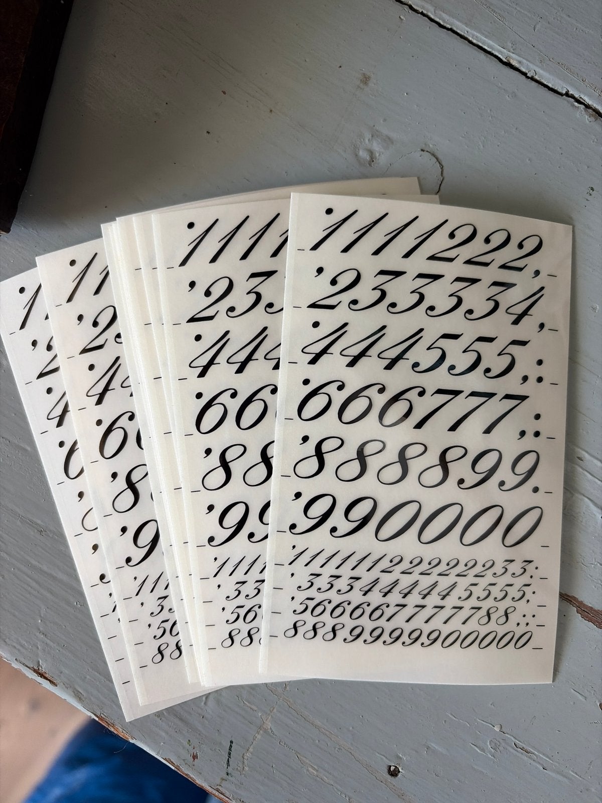 Wrijfletters cijfers - Decoratieve cijfers voor knutselen, Zwart, Zelfklevend, Nieuw, Ophalen of Verzenden