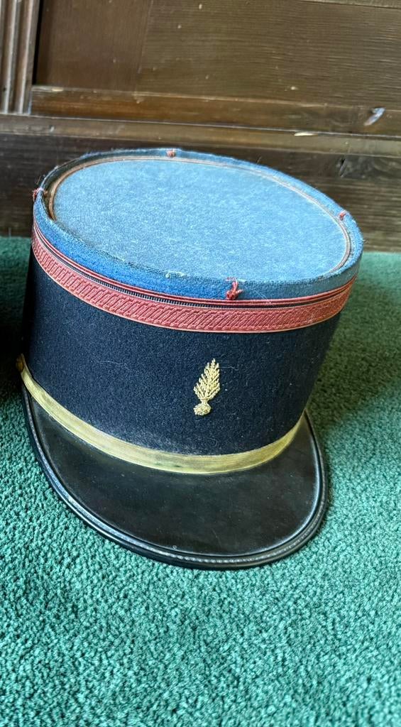 Antieke Franse kepi kepie pet, Verzamelen, Ophalen of Verzenden, Landmacht, Overige gebieden, Helm of Baret