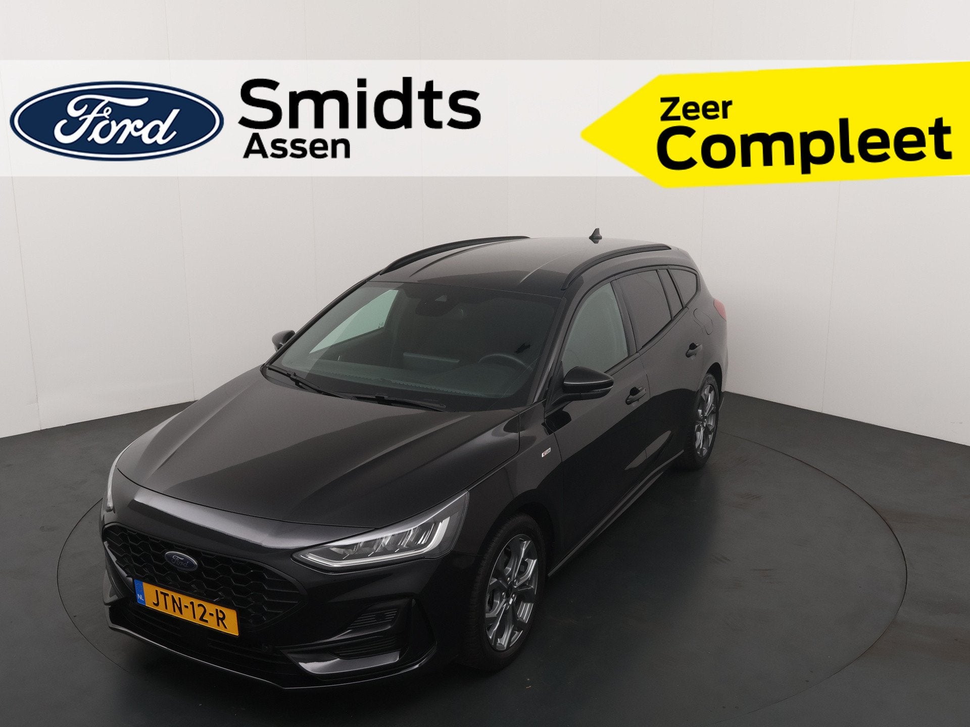 Ford FOCUS Wagon 125PK EcoBoost Hybrid ST Line | NW Model |, Gebruikt, Zwart, Handgeschakeld, 19 km/l