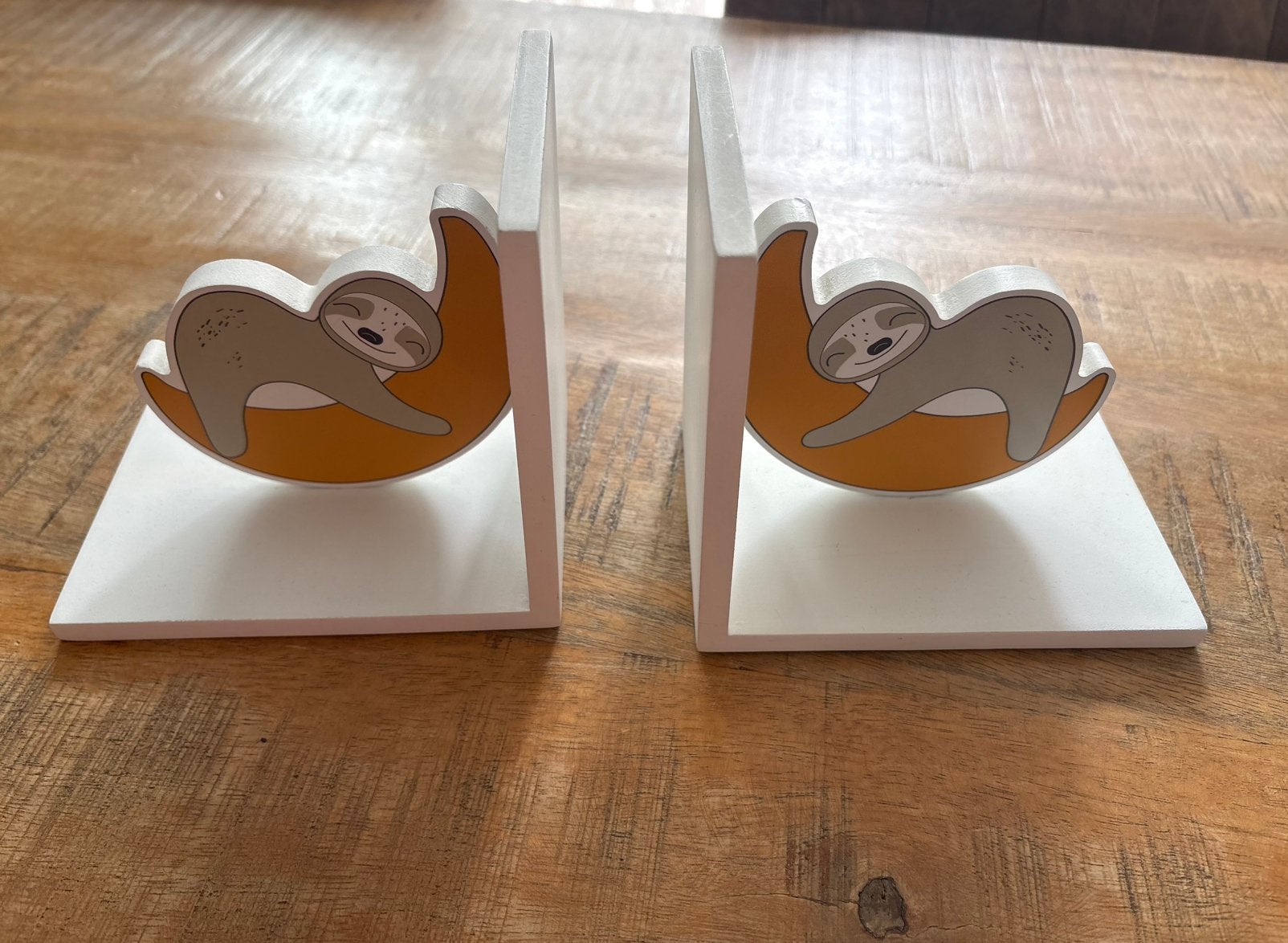 2 x boekensteun wit, Huis en Inrichting, Woonaccessoires | Wandplanken en Boekenplanken, Ophalen of Verzenden, Gebruikt