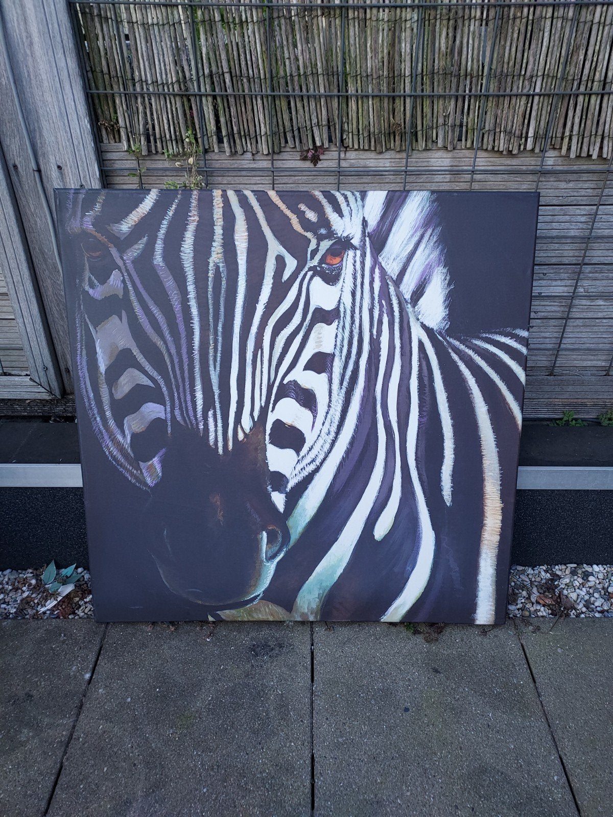 Canvas schilderij zebra, Ophalen, Schilderij