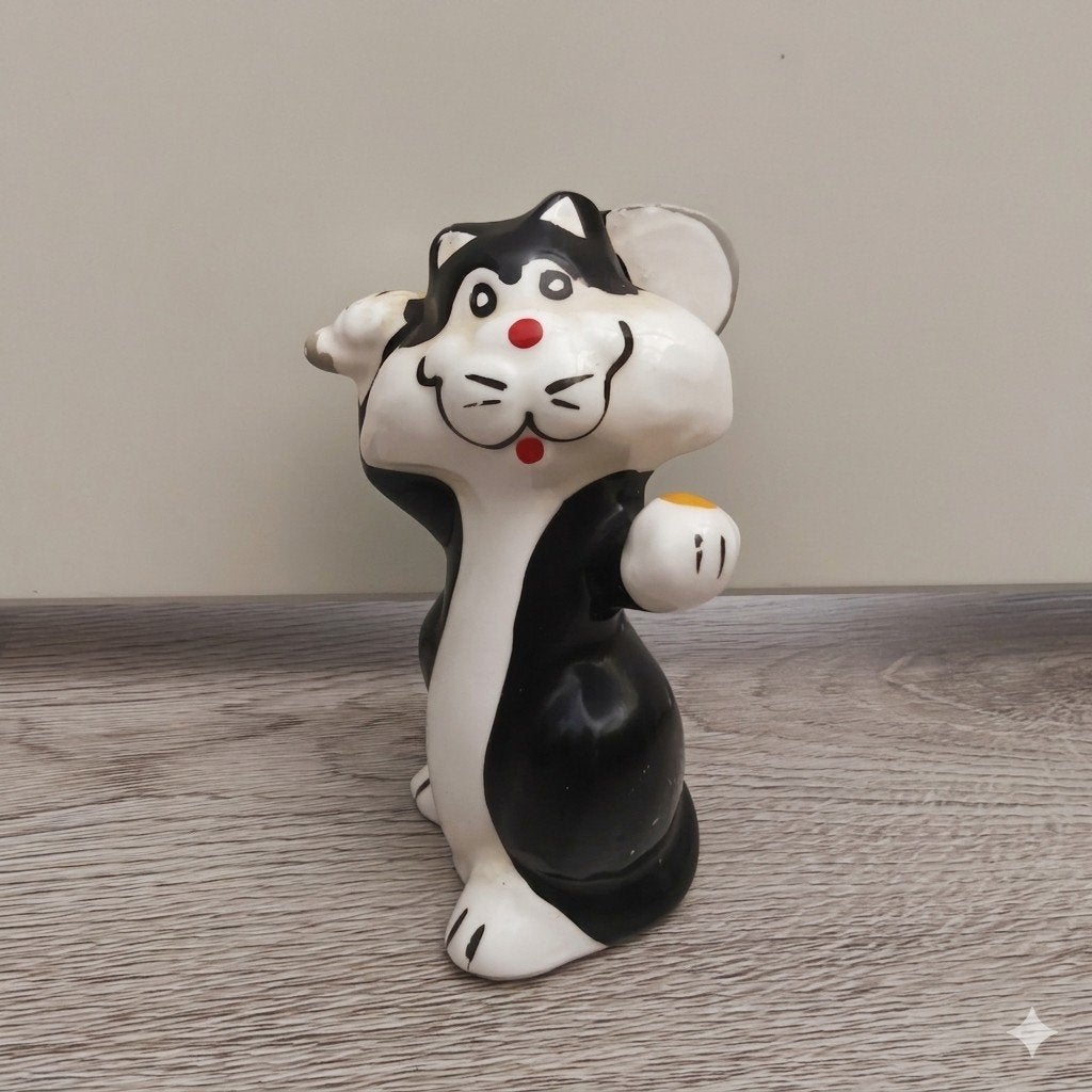 Vintage Keramiek Beeldje - Sylvester de Kat (Looney Tunes), Ophalen of Verzenden, Gebruikt