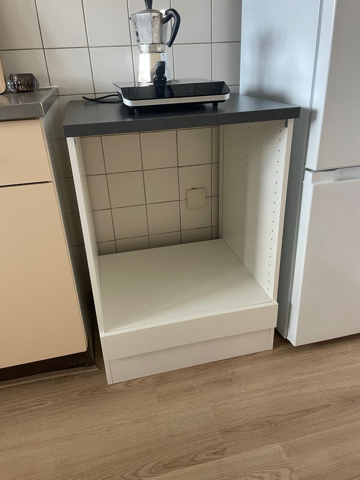 Nieuwe ovenkast met werkblad - ongebruikt, Ophalen, Wit, Nieuw, 50 tot 100 cm