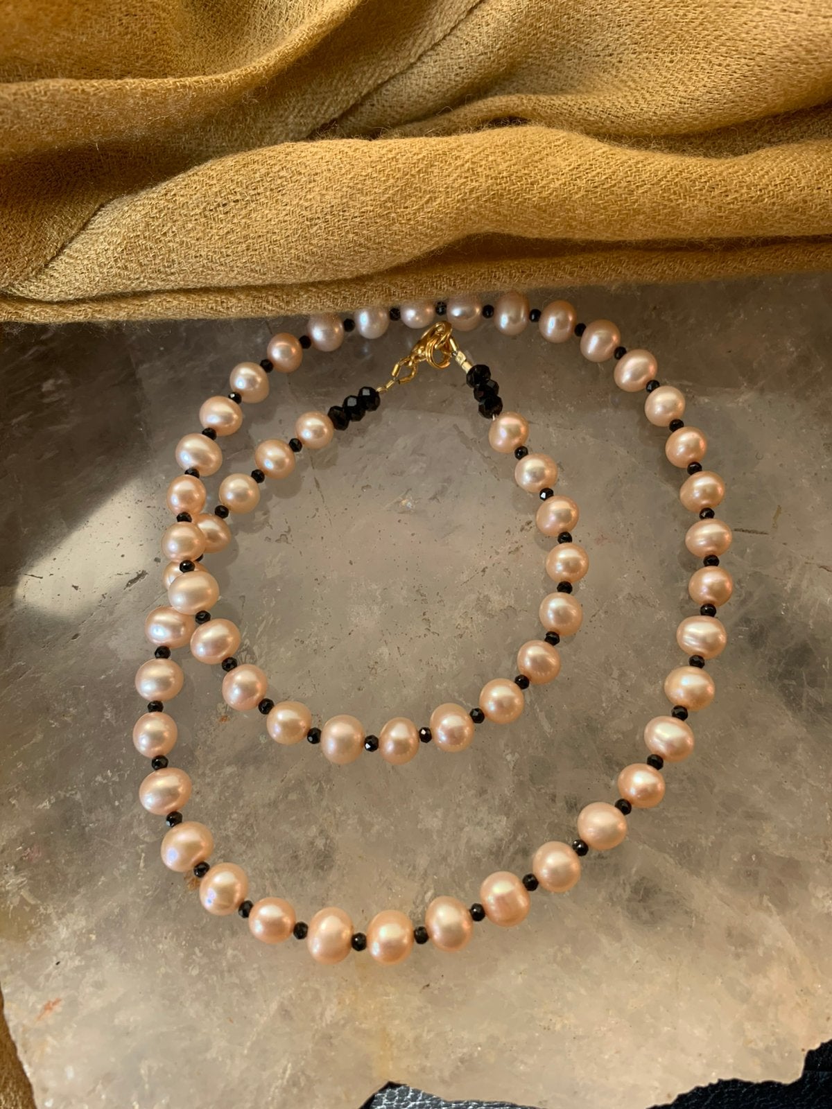 Parel zoetwater spinel geluk beschermt intuïtie vrede liefde, Blauw, Magnolia11, Nieuw, Ophalen of Verzenden